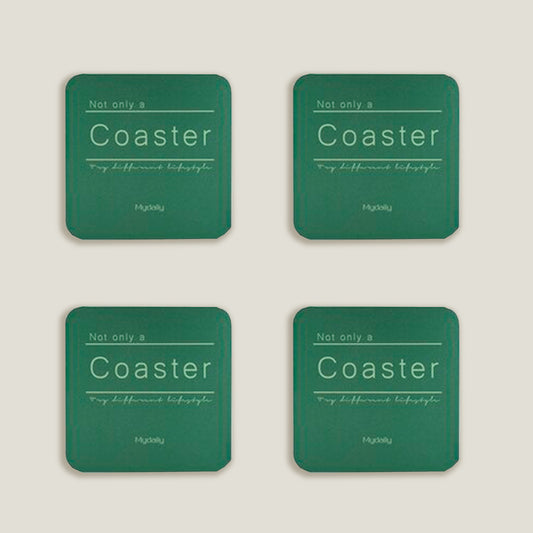 Green Metal Colors Coasters