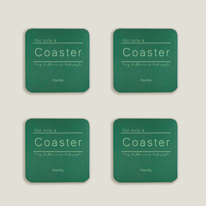 Green Metal Colors Coasters