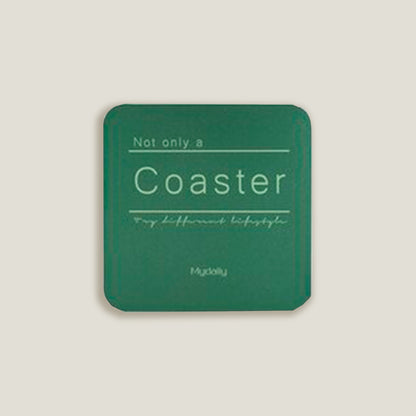 Green Metal Colors Coasters