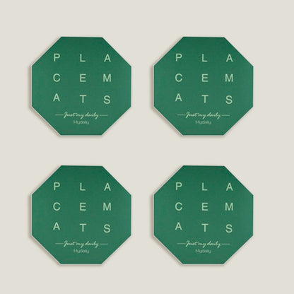 Green Metal Colors Coasters