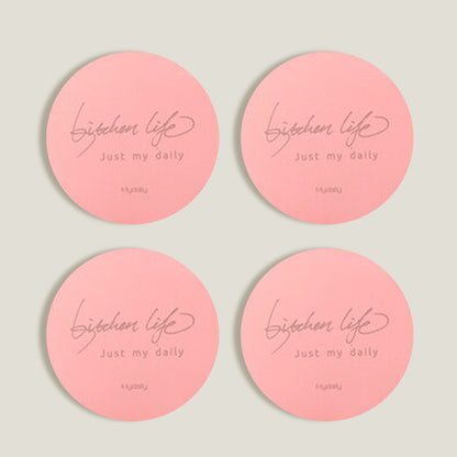 Pink Metal Colors Coasters