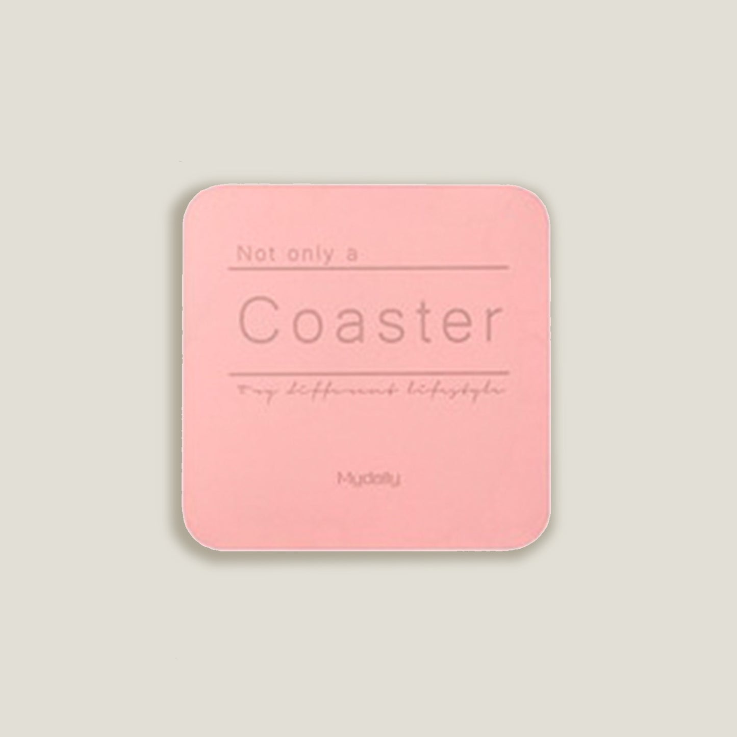 Pink Metal Colors Coasters