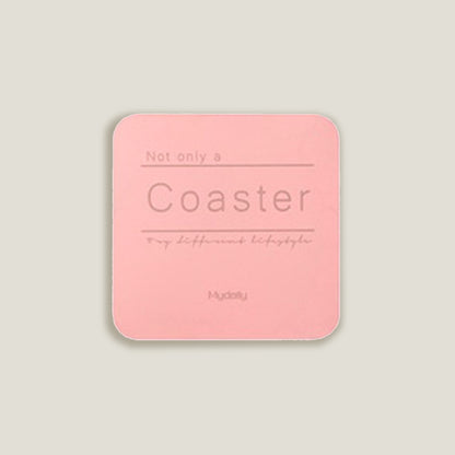 Pink Metal Colors Coasters