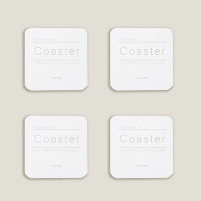 White Metal Colors Coasters