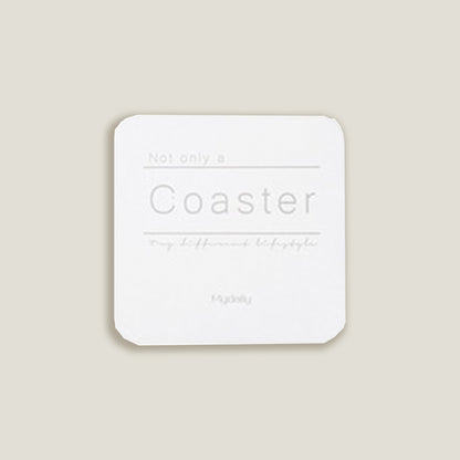 White Metal Colors Coasters