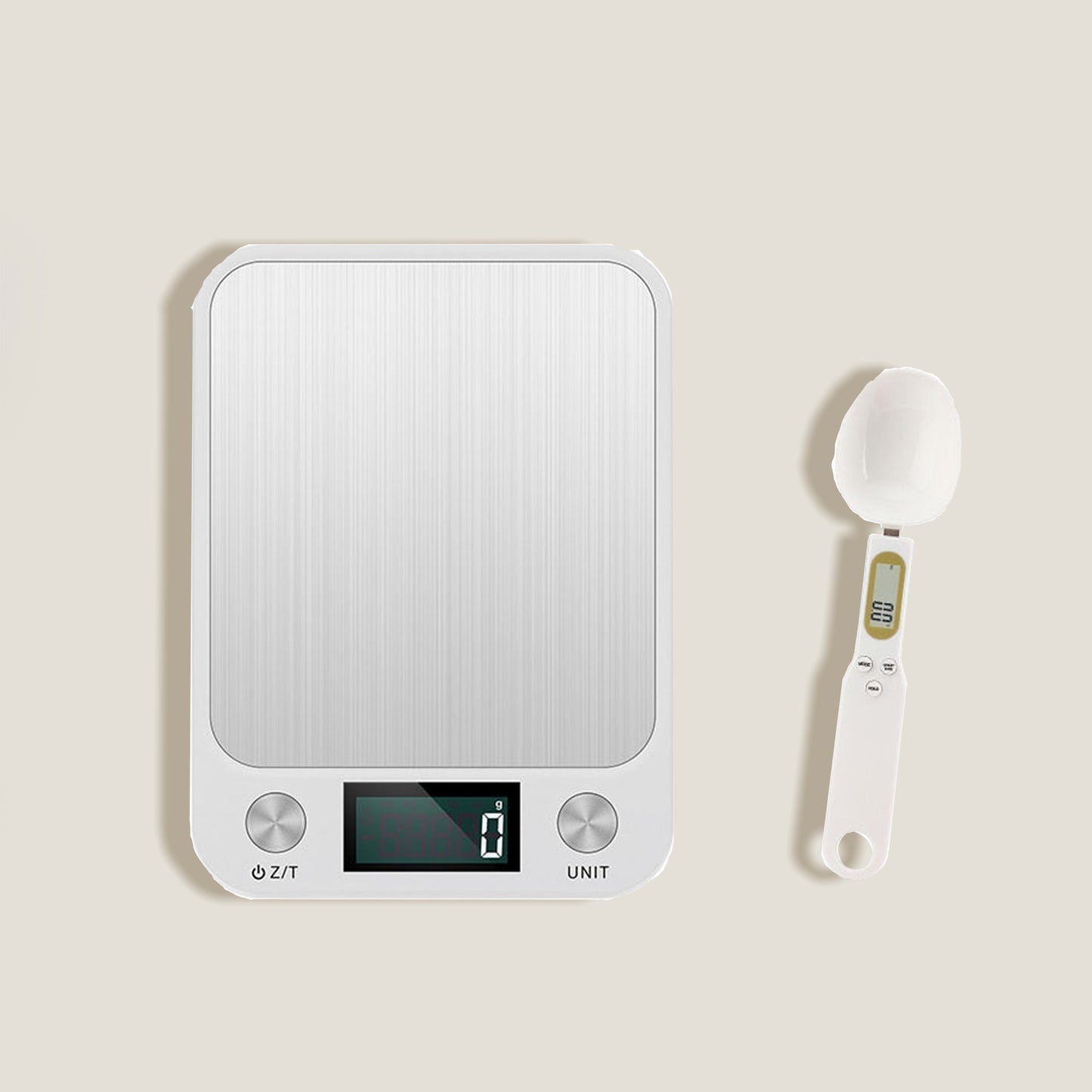 Metal Kitchen Scale And Spoon Set