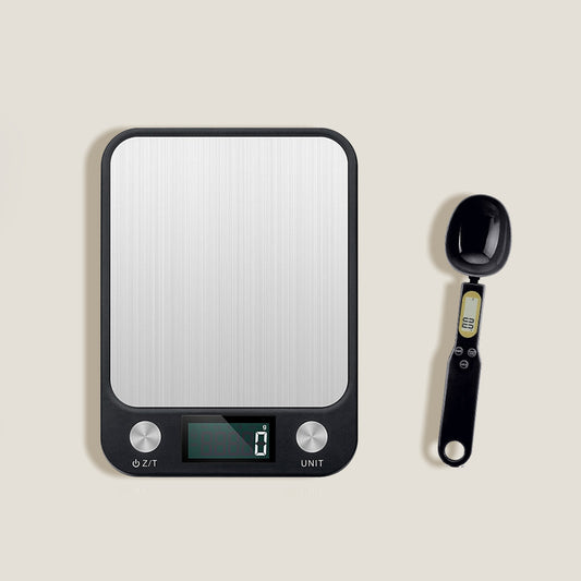 Metal Kitchen Scale And Spoon Set