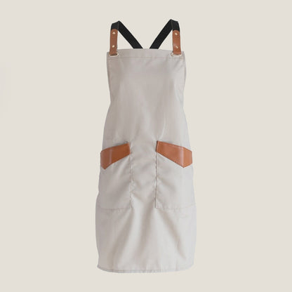 Neutral Color Apron With Pockets