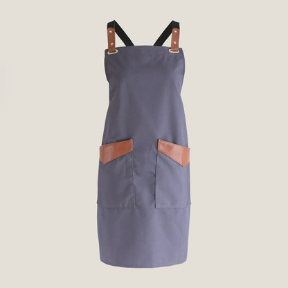 Neutral Color Apron With Pockets