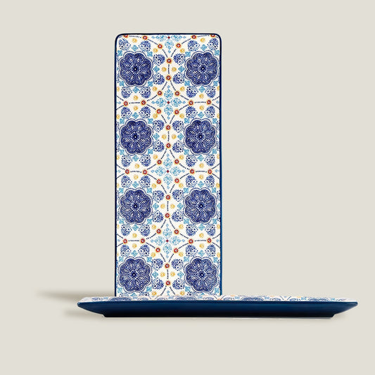 Blue Oaxaca Rectangular Plate