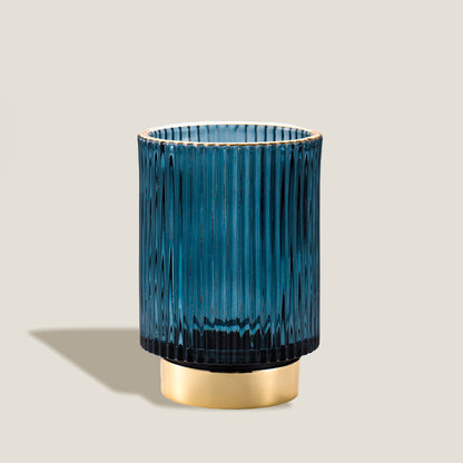 Blue Opaque Glass Cup