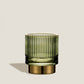 Tranquil Green Opaque Glass Cup