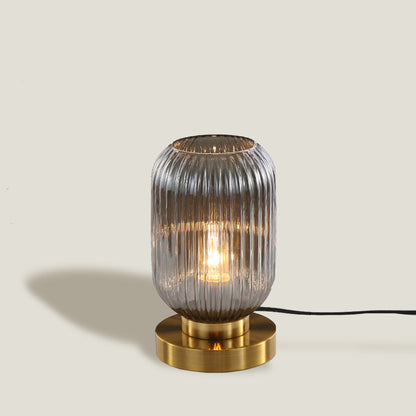 Smokey Opaque Glass Table Lamp