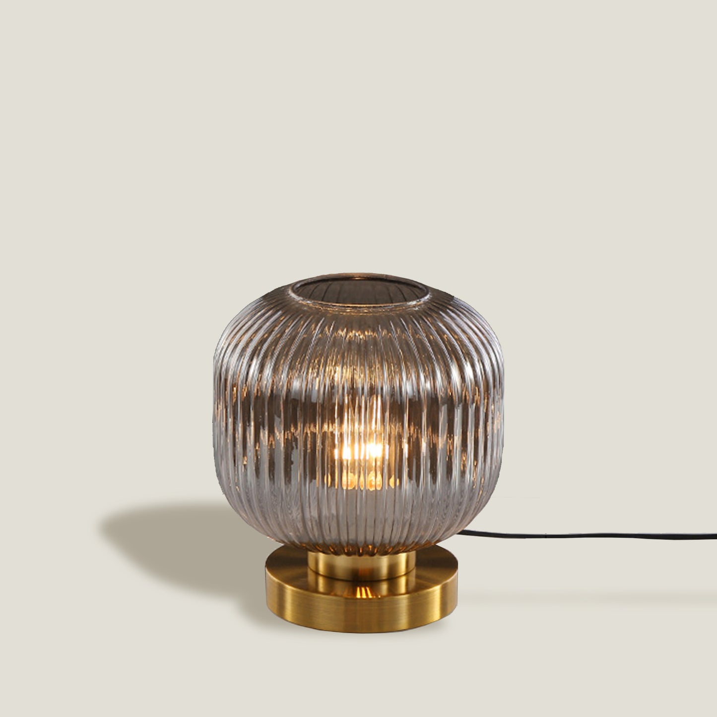 Smokey Opaque Glass Table Lamp