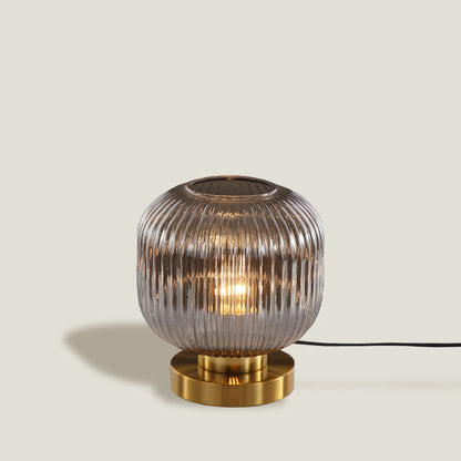 Smokey Opaque Glass Table Lamp