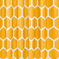 Orange Honeycomb Shower Curtain