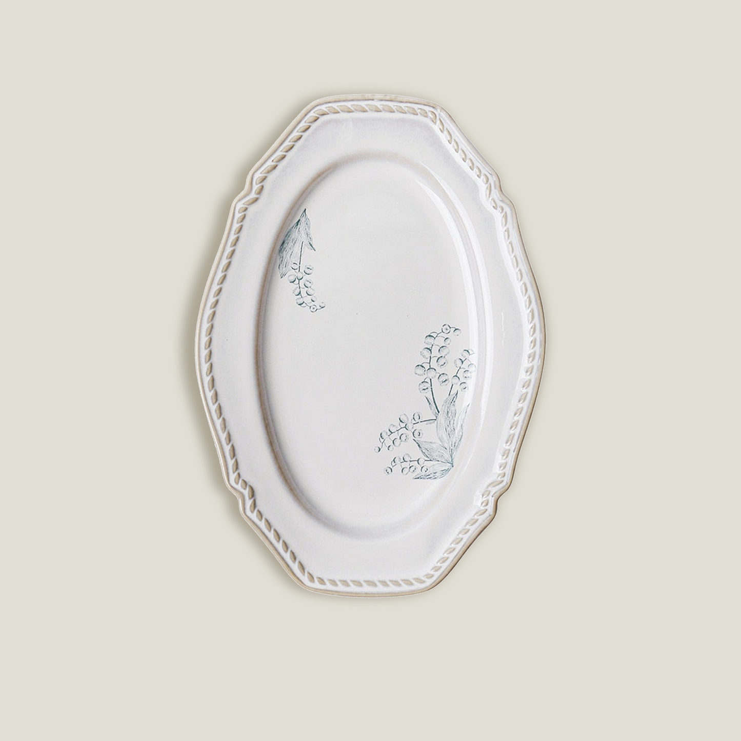 Orchid Oval Plate