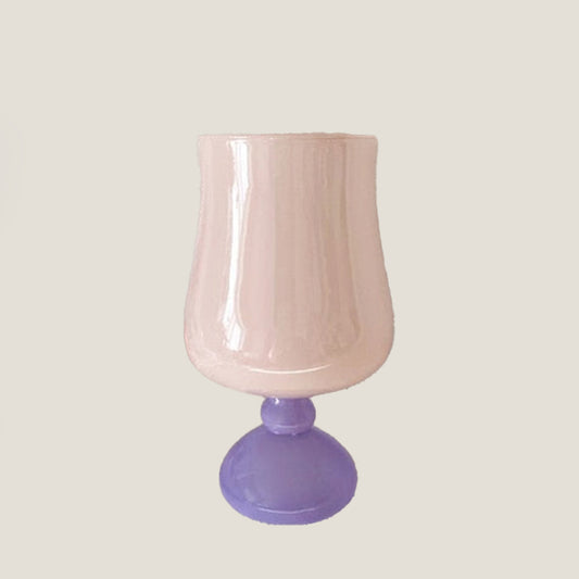 Pastel Pink Glass Cup