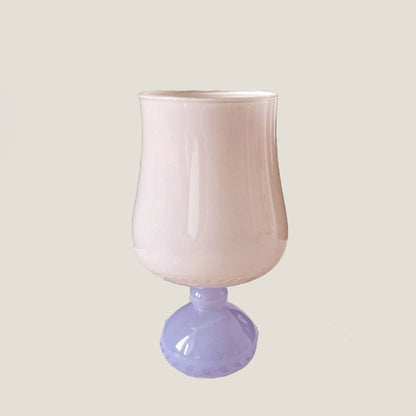Pastel Pink Glass Cup