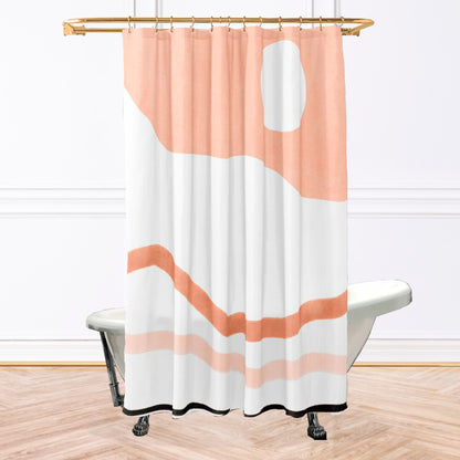 Pink Landscape Shower Curtain