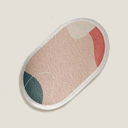 Pink Oval Bath Mat