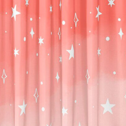 Pink Stars Shower Curtain