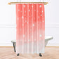 Pink Stars Shower Curtain