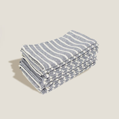 Navy Blue Stripes Napkin Set