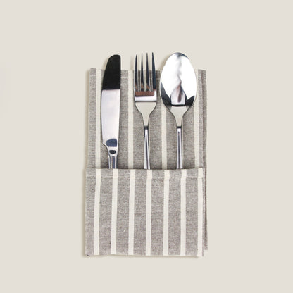 Brown Stripes Napkin Set