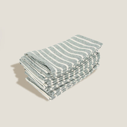 Green Stripes Napkin Set