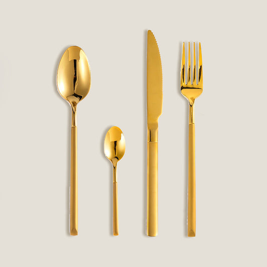 Point Gold Cutlery Set