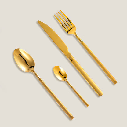 Point Gold Cutlery Set