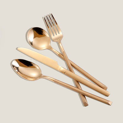 Point Gold Cutlery Set