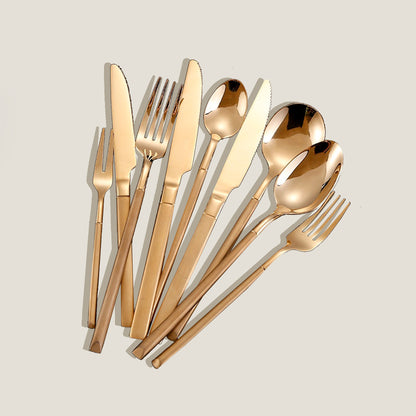 Point Gold Cutlery Set