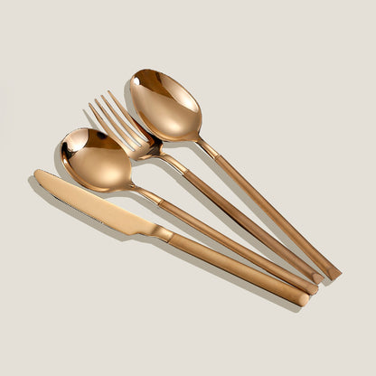 Point Gold Cutlery Set