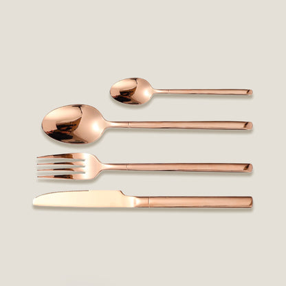 Point Rose Gold Cutlery Set