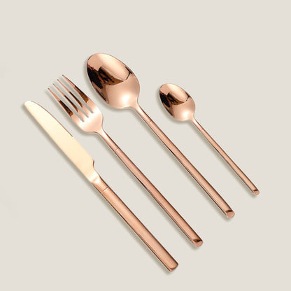 Point Rose Gold Cutlery Set