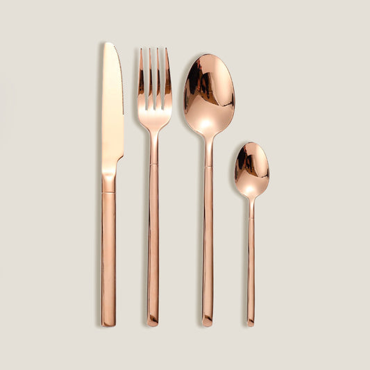 Point Rose Gold Cutlery Set