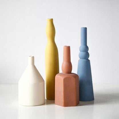 Yellow O Ceramic Vase