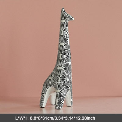 Giraffe Zebra Figurines