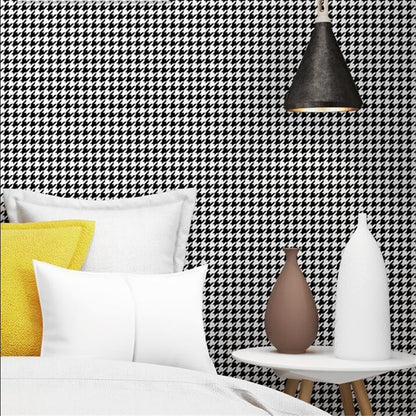 Black and White Plaid Wallpaper