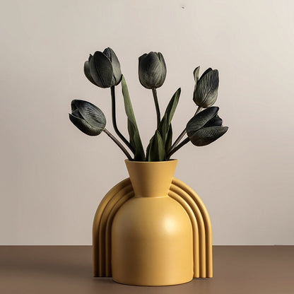 Yellow Astro Vase