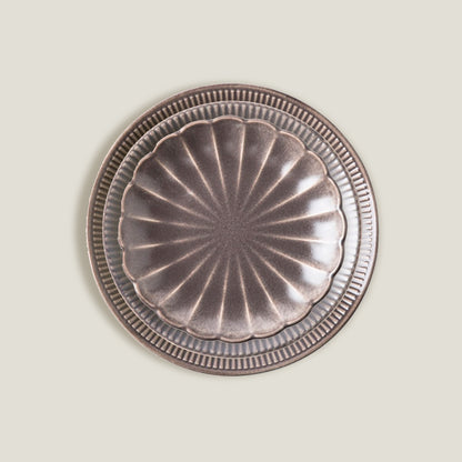 Pulverized Gray Plates Set