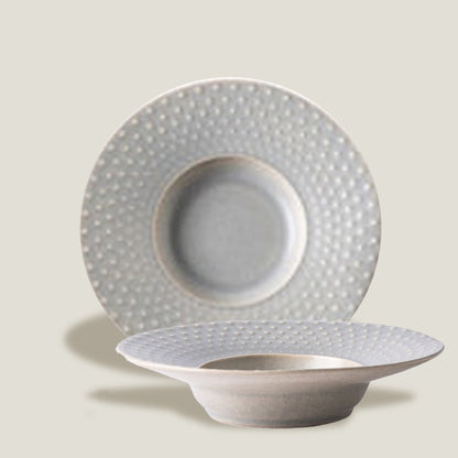 Pulverized Gray Plates Set