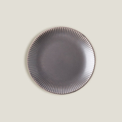 Pulverized Gray Plates Set