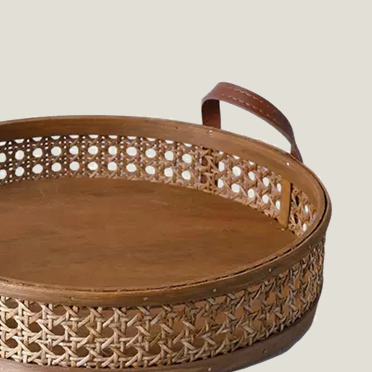 Rattan Round Tray