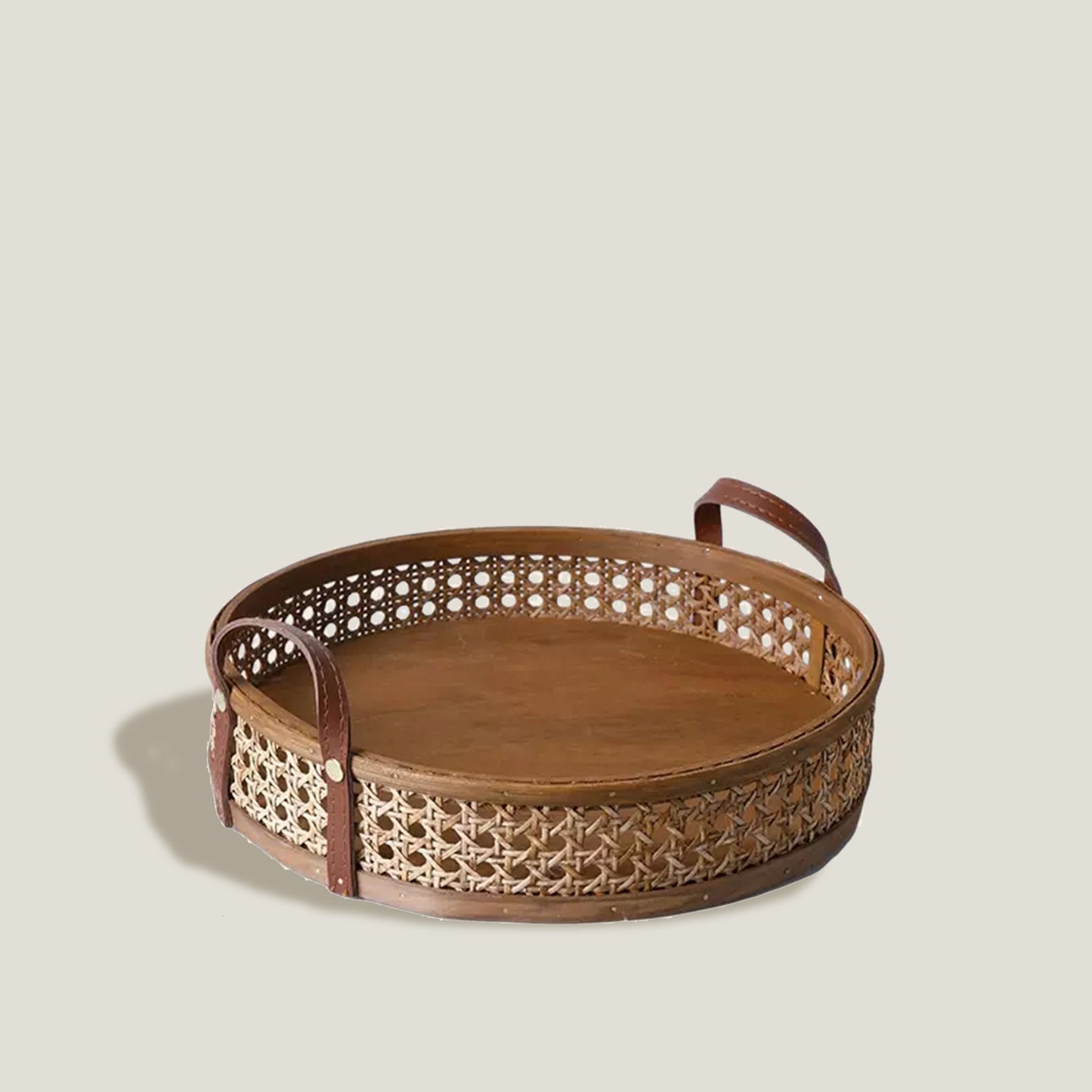 Rattan Round Tray