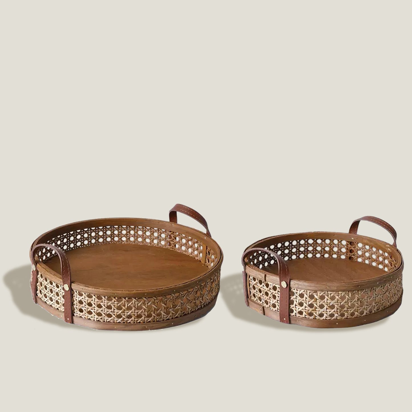 Rattan Round Tray