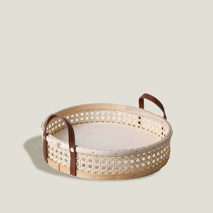 Rattan Round Tray