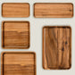 Rectangle Wood Plates